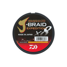 Pintas valas Daiwa J-Braid Expedition X8 Smash Orange 0,18 mm / PE #1.5 / 12,3 kg (150 m)