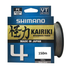 Pintas valas Shimano Kairiki 4 Steel Grey 0,23 mm – 150 m (18,6 kg)