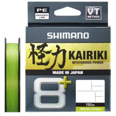 Pintas valas Shimano Kairiki 8+ Mantis Green 0,20 mm – 150 m (16,0 kg)